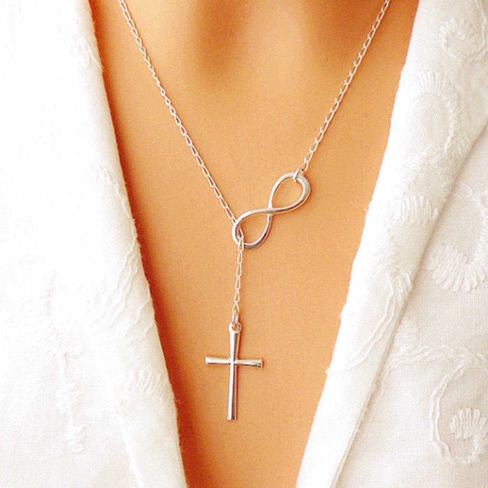 Infinity Cross Necklace for Women